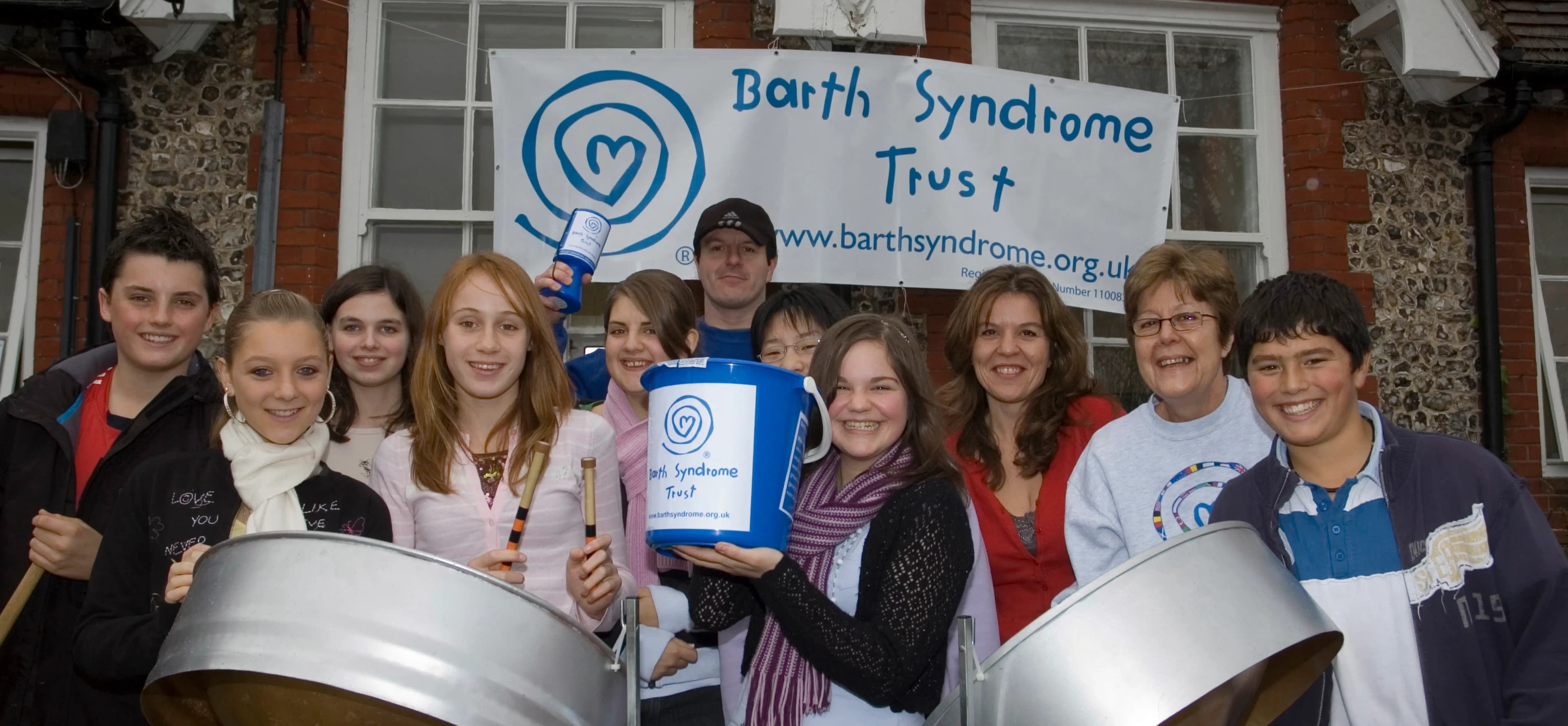 Group of people fundraising for Barth Syndrome UK